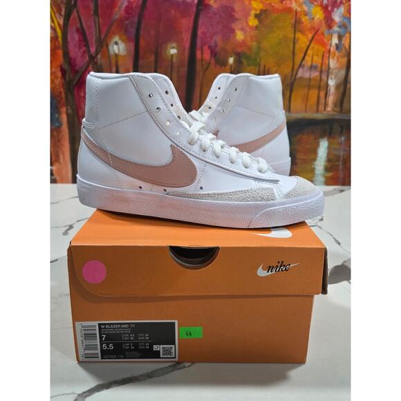 Nike Shoes - Nike W Blazer Mid 77 White Pink Oxford Size 7 Women's CZ1055-118 Vintage